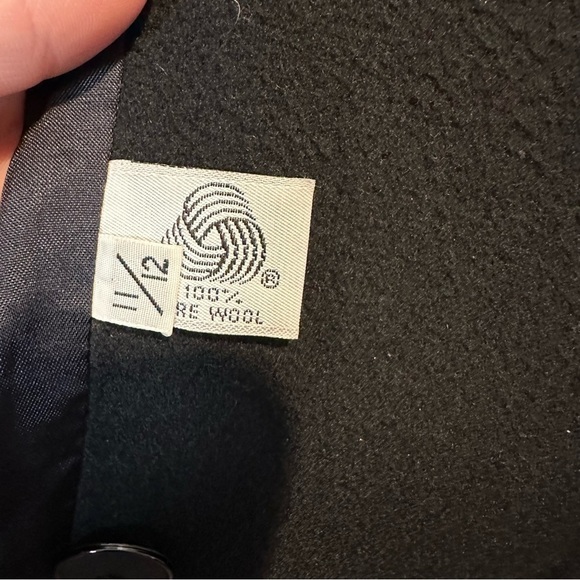 Vintage Forecaster of Boston Women’s High-Neck 100% Pure Wool Black Long Coat 12 - Picture 4 of 12